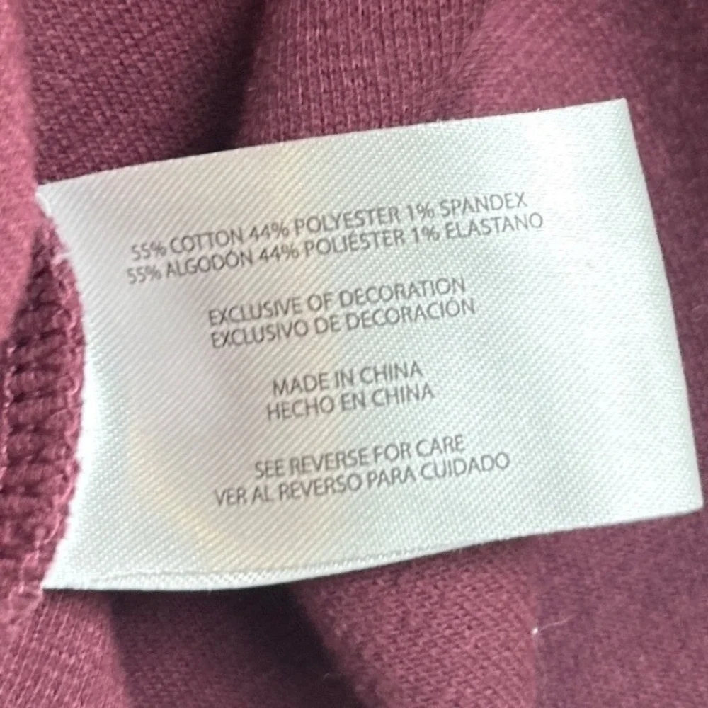 Banana Republic Mens Waffle Texture Long Sleeve Thermal Shirt Size XL Burgundy